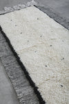 Moroccan handmade berber runner rug 3.7 FT X 9 FT