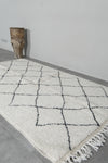 Beni Ourain Moroccan Rug 4.6 x 7.8 ft - Handmade Wool Carpet
