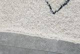 Beni Ourain Moroccan Rug 4.6 x 7.8 ft - Handmade Wool Carpet