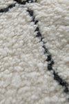 Beni Ourain Moroccan Rug 4.6 x 7.8 ft - Handmade Wool Carpet