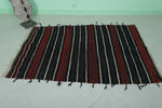 Beautiful handwoven berber moroccan kilim  3.6 FT X 5.2 FT