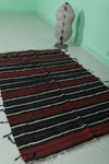 Beautiful handwoven berber moroccan kilim  3.6 FT X 5.2 FT