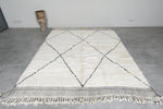 Large Beni Ourain Rug 6.9 x 9.3 ft - Moroccan Wool Carpet