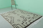 Moroccan handmade rug 5.5 FT X 7.7 FT