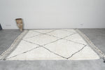 Large Beni Ourain Rug 6.9 x 9.3 ft - Moroccan Wool Carpet