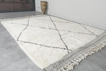 Large Beni Ourain Rug 6.9 x 9.3 ft - Moroccan Wool Carpet