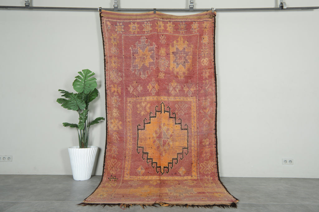 Vintage Azilal Moroccan rug - 5.3 ft x 11.2 ft - Geometric handmade rug