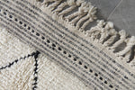 Large Beni Ourain Rug 6.9 x 9.3 ft - Moroccan Wool Carpet