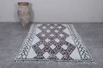 Handknotted azilal Berber Moroccan rug 5.5 FT X 8.3 FT