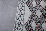 Handknotted azilal Berber Moroccan rug 5.5 FT X 8.3 FT