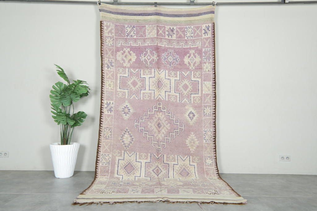 Geometric Moroccan wool rug - 5.4 ft x 11.1 ft - Azilal carpet