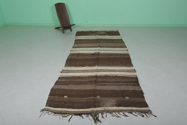 Handwoven Moroccan rug – 4.2 FT x 10.7 FT | Earth tones