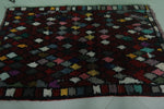 Vintage Colorful Handmade Berber Rug – 3.6 x 5.5 ft | Authentic Moroccan Carpet
