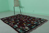 Vintage Colorful Handmade Berber Rug – 3.6 x 5.5 ft | Authentic Moroccan Carpet