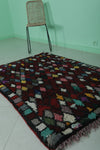 Vintage Colorful Handmade Berber Rug – 3.6 x 5.5 ft | Authentic Moroccan Carpet