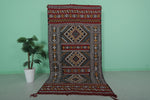 4.7 x 8.8 FT Moroccan Rug – Vibrant Tribal Pattern Wool Carpet