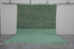 Two-Tone Green Moroccan Rug - 8.2 X 10.1 Feet, Elegant Handwoven Floor Accent