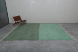 Two-Tone Green Moroccan Rug - 8.2 X 10.1 Feet, Elegant Handwoven Floor Accent