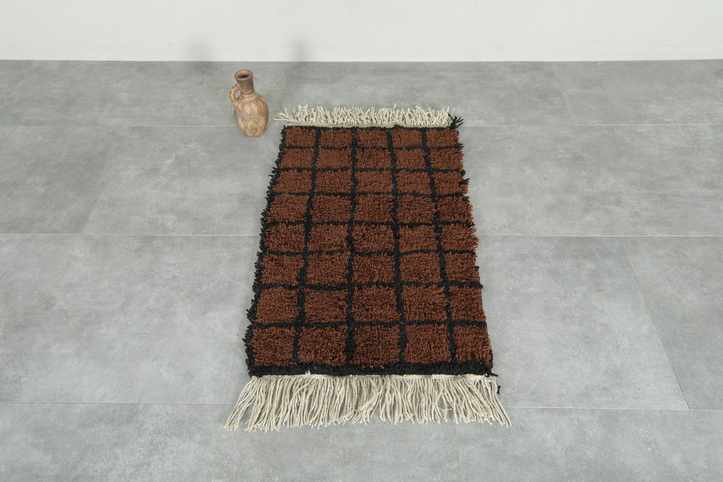 Handmade Moroccan rug 2.2 FT X 3.7 FT