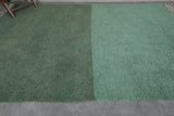 Two-Tone Green Moroccan Rug - 8.2 X 10.1 Feet, Elegant Handwoven Floor Accent