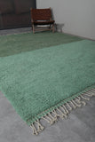 Two-Tone Green Moroccan Rug - 8.2 X 10.1 Feet, Elegant Handwoven Floor Accent