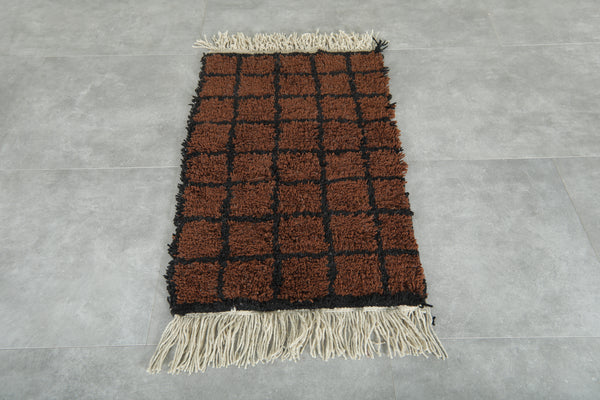 Handmade Moroccan rug 2.2 FT X 3.7 FT