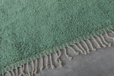 Two-Tone Green Moroccan Rug - 8.2 X 10.1 Feet, Elegant Handwoven Floor Accent