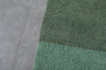 Two-Tone Green Moroccan Rug - 8.2 X 10.1 Feet, Elegant Handwoven Floor Accent