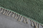 Two-Tone Green Moroccan Rug - 8.2 X 10.1 Feet, Elegant Handwoven Floor Accent