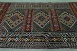 4.7 x 8.8 FT Moroccan Rug – Vibrant Tribal Pattern Wool Carpet