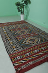 4.7 x 8.8 FT Moroccan Rug – Vibrant Tribal Pattern Wool Carpet