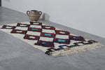 Moroccan runner rug 2.7 X 5.4 Feet