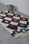 Moroccan runner rug 2.7 X 5.4 Feet