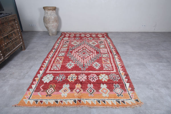 Handmade Moroccan rug – 5.8 x 10.8 ft | Rich red tribal design