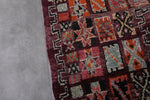 Colorful Boujaad Moroccan Rug - 6.8 x 9.4 Feet Vintage Handmade Carpet