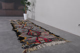 Vibrant Moroccan Runner Rug – 2.5 x 9.2 ft | Geometric Pattern