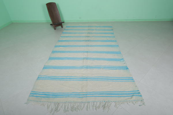 Beautiful flat-woven Moroccan berber rug - 5.5 FT X 10.7 FT