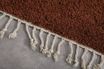 Handcrafted Brown Moroccan Rug - Custom Design