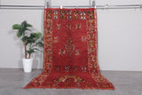 Traditional Moroccan Rug – 4.4 x 8.3 ft | Handmade Red Berber Design