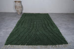 Dark Green Moroccan Rug - Custom Size Elegance