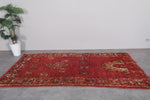 Traditional Moroccan Rug – 4.4 x 8.3 ft | Handmade Red Berber Design