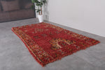 Traditional Moroccan Rug – 4.4 x 8.3 ft | Handmade Red Berber Design