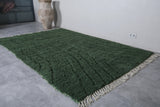 Dark Green Moroccan Rug - Custom Size Elegance