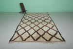 6.3 x 11.9 FT Authentic Moroccan Rug – Ivory with Bold Diamond Pattern