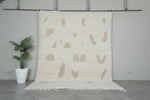 Modern Moroccan Rug 8.2 x 10.5 ft - Minimalist Abstract Design