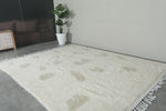 Modern Moroccan Rug 8.2 x 10.5 ft - Minimalist Abstract Design