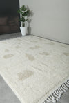 Modern Moroccan Rug 8.2 x 10.5 ft - Minimalist Abstract Design