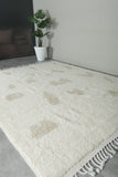 Modern Moroccan Rug 8.2 x 10.5 ft - Minimalist Abstract Design