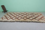 6.1 x 12.1 FT Moroccan Wool Rug - Handmade with Vibrant Diamond Pattern