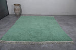 Green Handmade Custom Moroccan rug